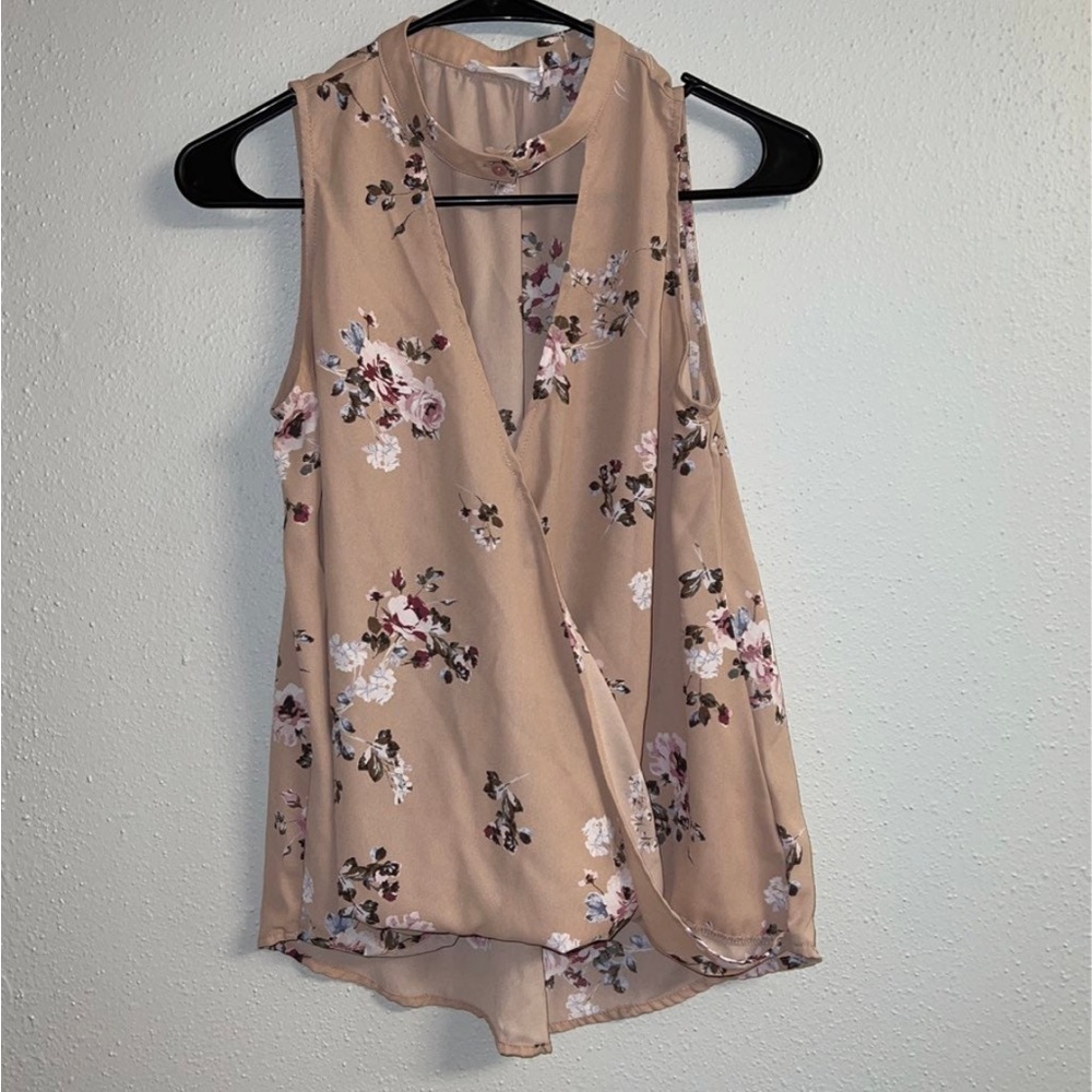 Lush XS Blush Floral Tank Top